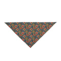 Crimson Blossoms on Teal Vintage Brocade Pattern - Pet Bandana Pet Zen