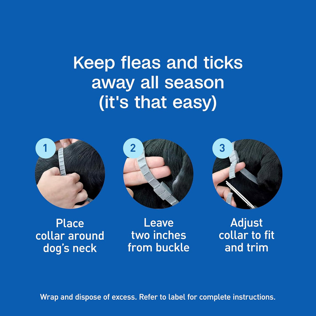 Adams Flea & Tick Collar for Dogs & Puppies Flea Collar Protection 2 Count