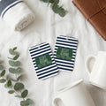 Custom Bag Tag - Backpack Name Tag - Personalized Back to School Green Navy