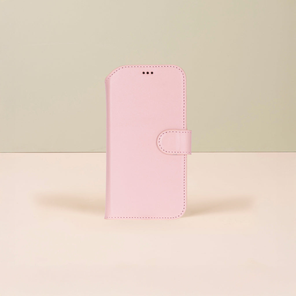 Premium Leather iPhone Air Wallet Case – Pink - Austin