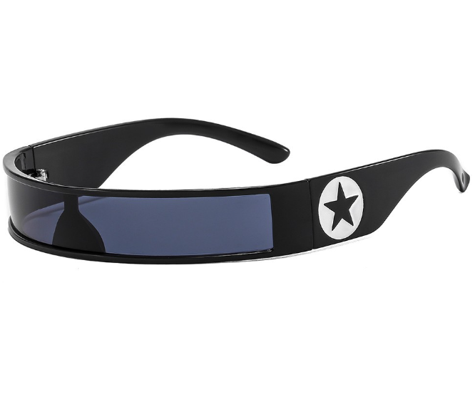 Unisex Millennium Spicy Girls Future Tech Rectangle Men and Women Personality Sunglasses