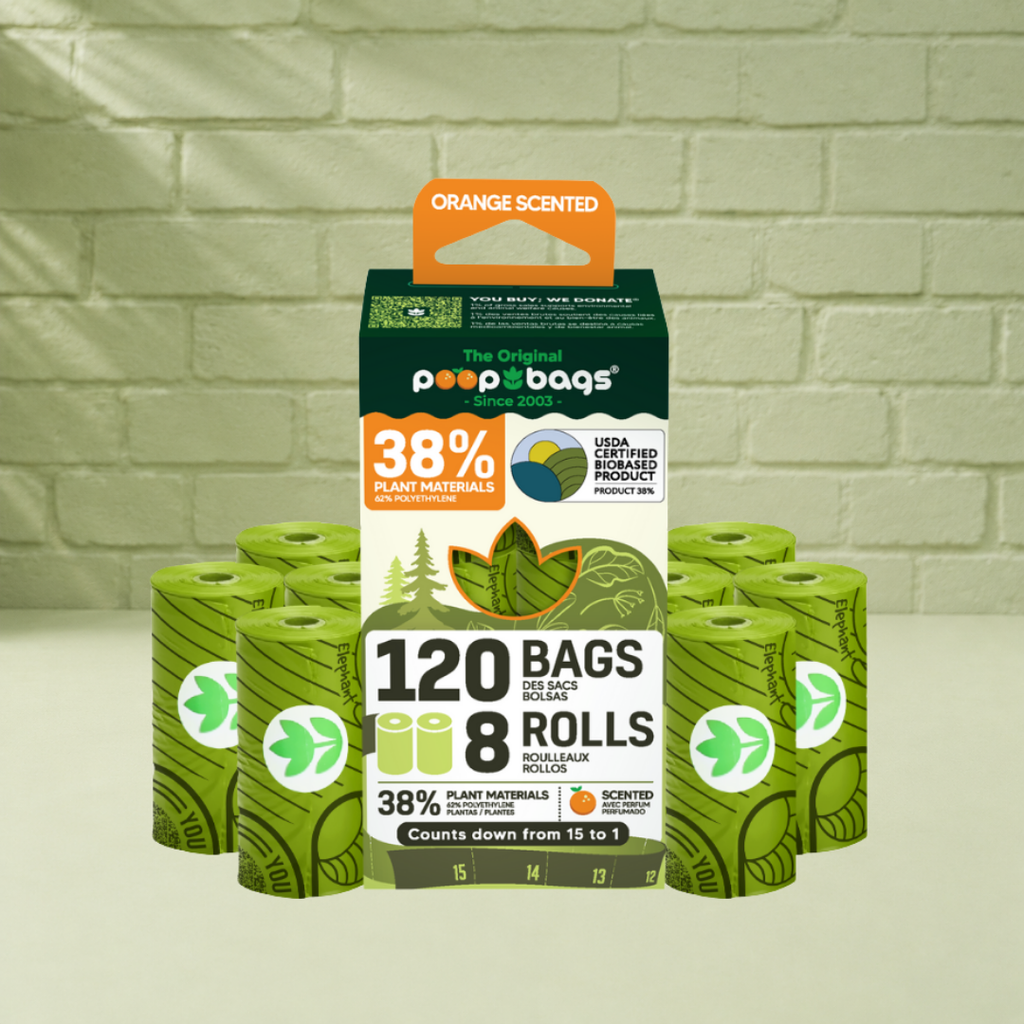 Countdown Rolls® Orange Scented Leash Roll Poop Bags