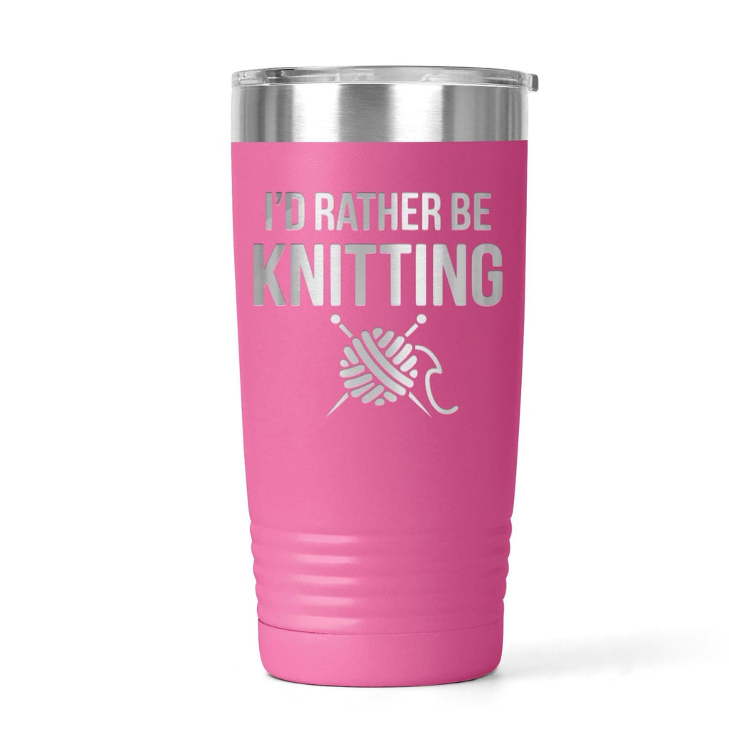 Knitting Tumbler | Stainless Steel Cup With Double Wall Insulation - Yarn Lover Gift