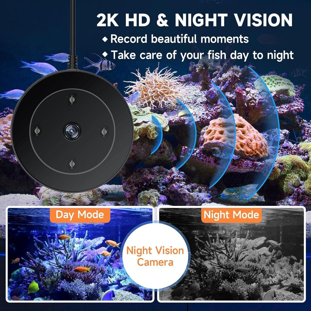 Hygger Automatic Fish Feeder WiFi App Camera Timer Smart Aquarium 230ML