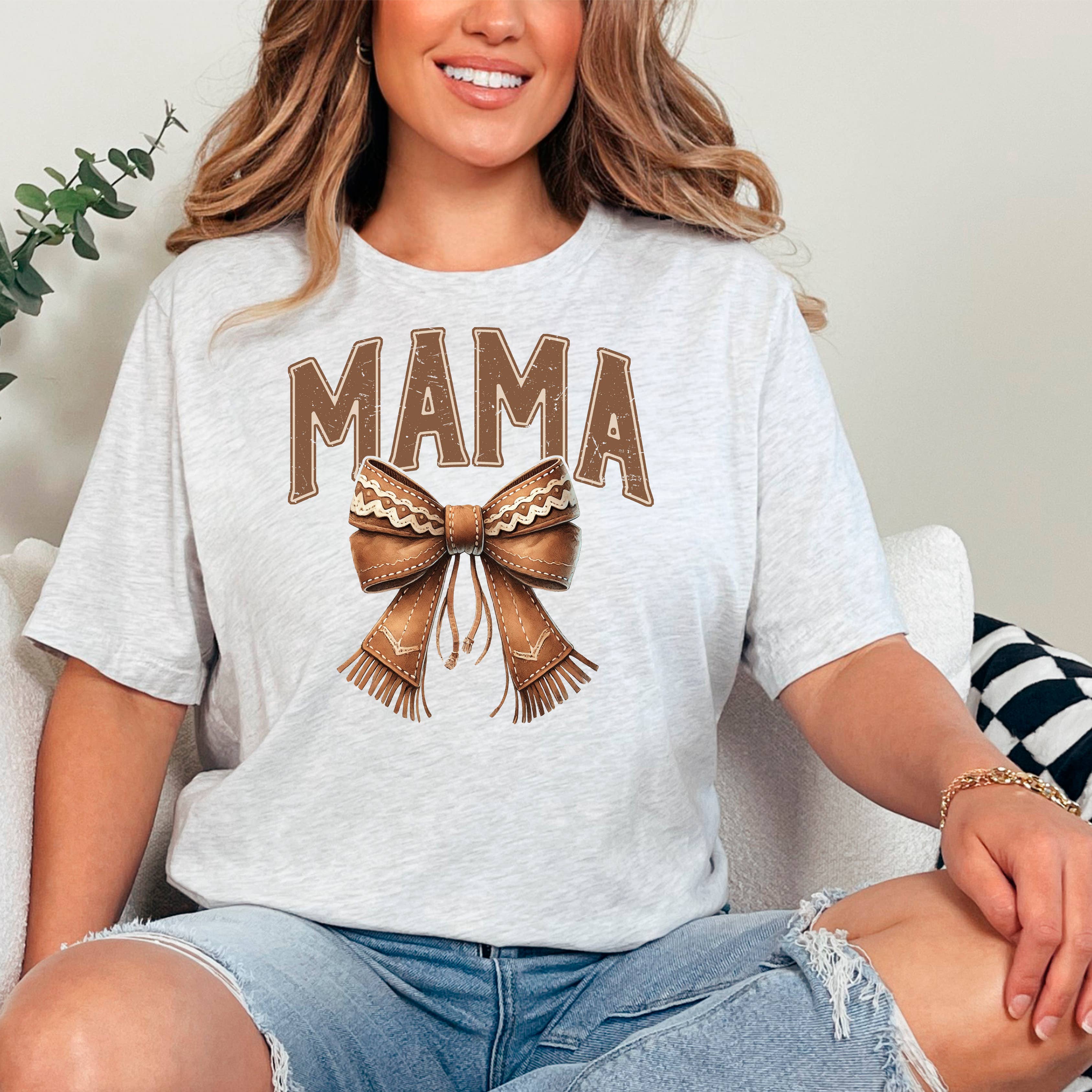 Western Mama Graphic Tee Coquette Cowgirl Shirt Mother's Day