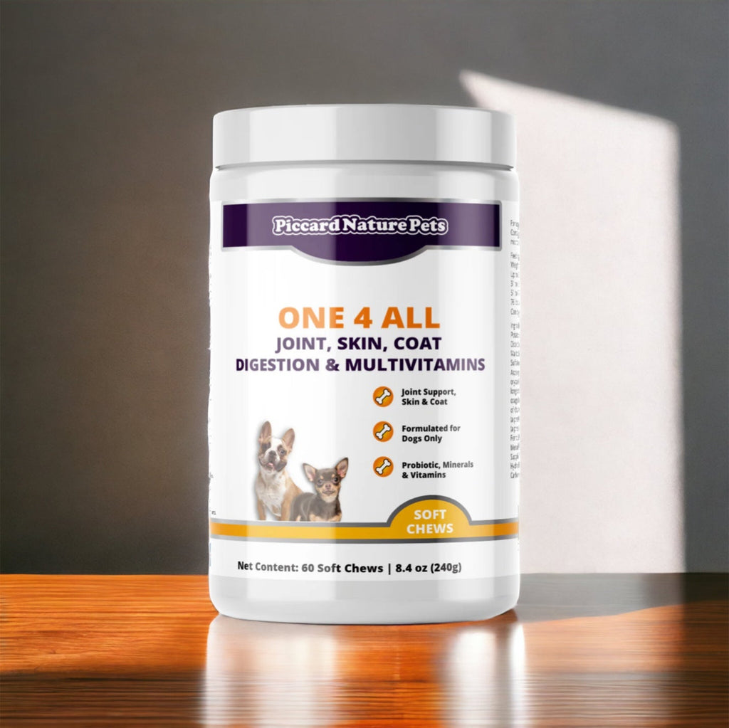 PiccardNaturePets One 4 All Dog Supplement Soft Chews 60 Count USA
