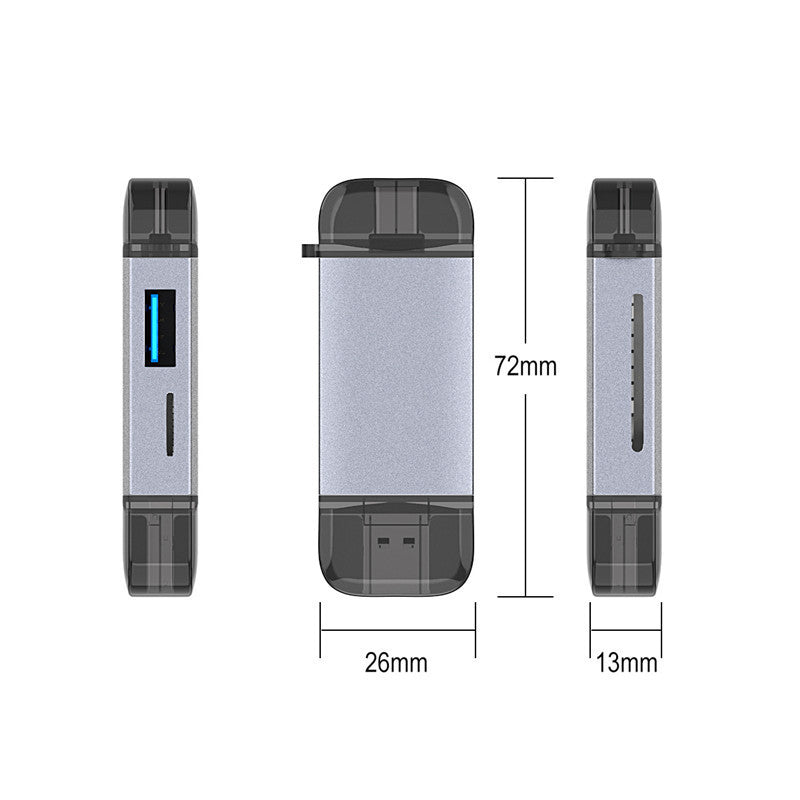 Multi-Function Card Reader for Computer and Mobile