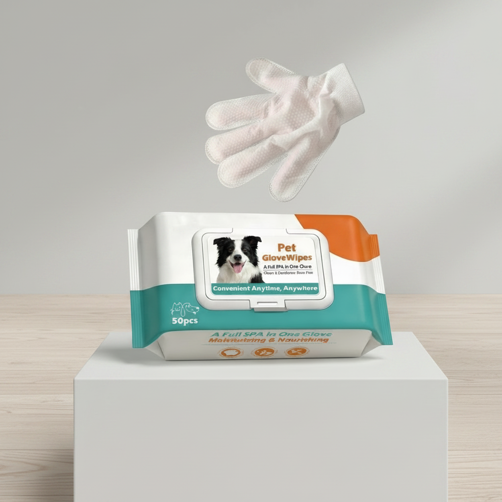 Waterless Pet Cleaning Grooming Gloves
