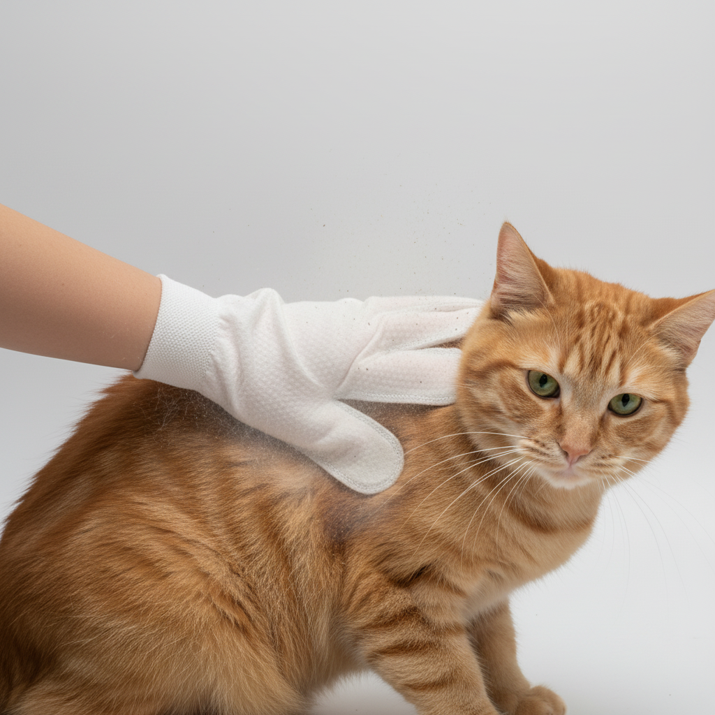 Waterless Pet Cleaning Grooming Gloves