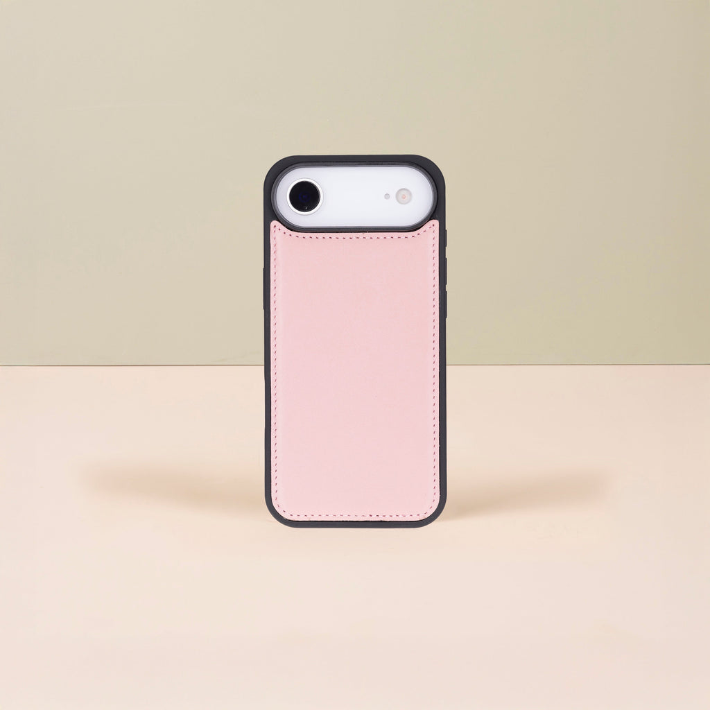 Premium Leather iPhone Air Wallet Case – Pink - Austin