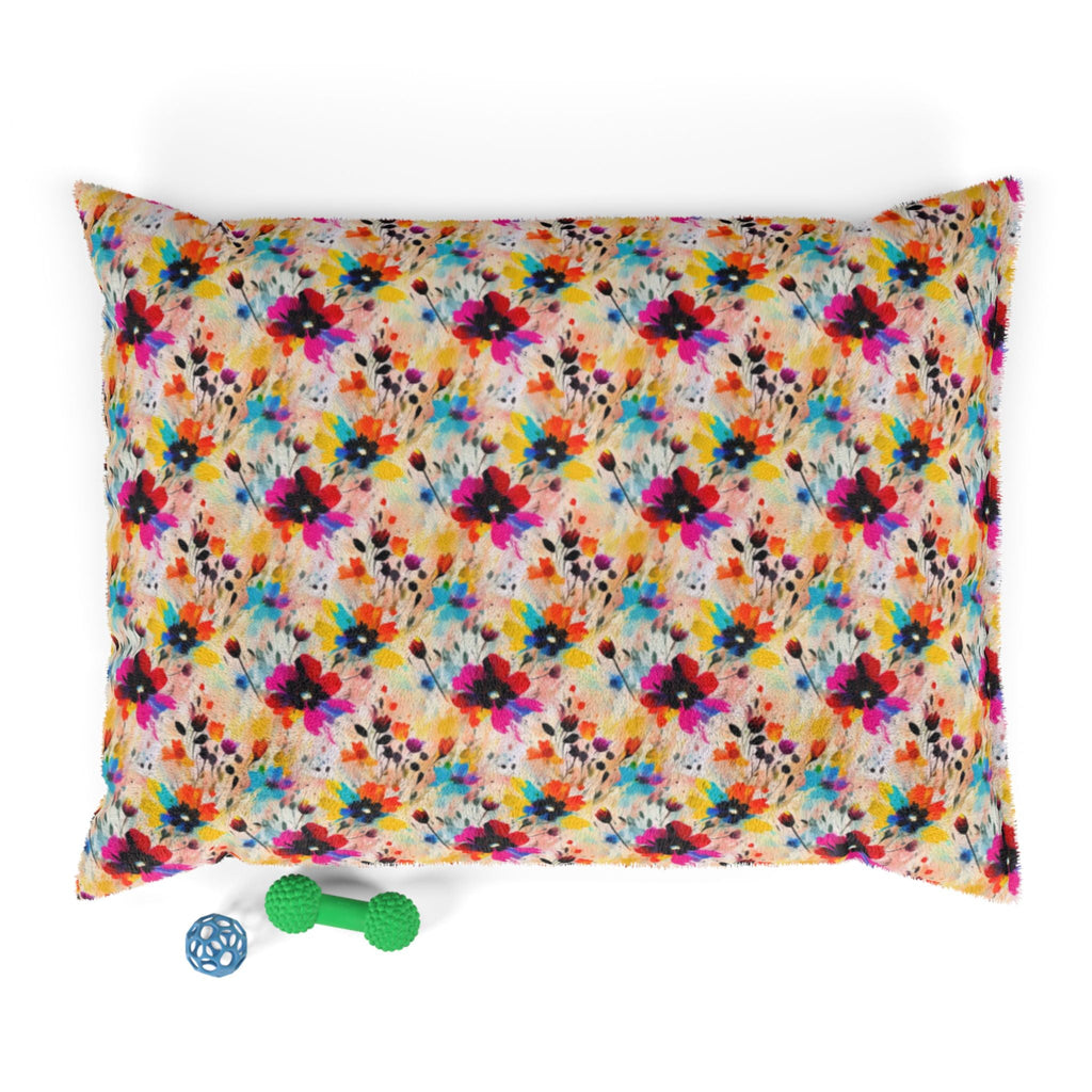 Wildflower Confetti in Watercolor Bloom - Pet Bed Pet Zen