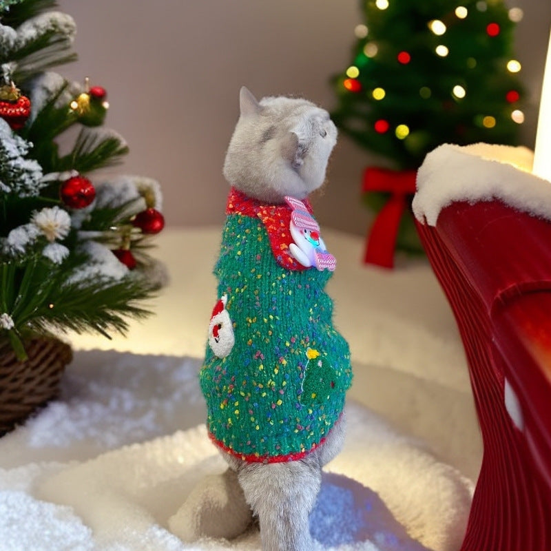 Christmas Pet Sweater AutumnWinter Warmth-Enhancing