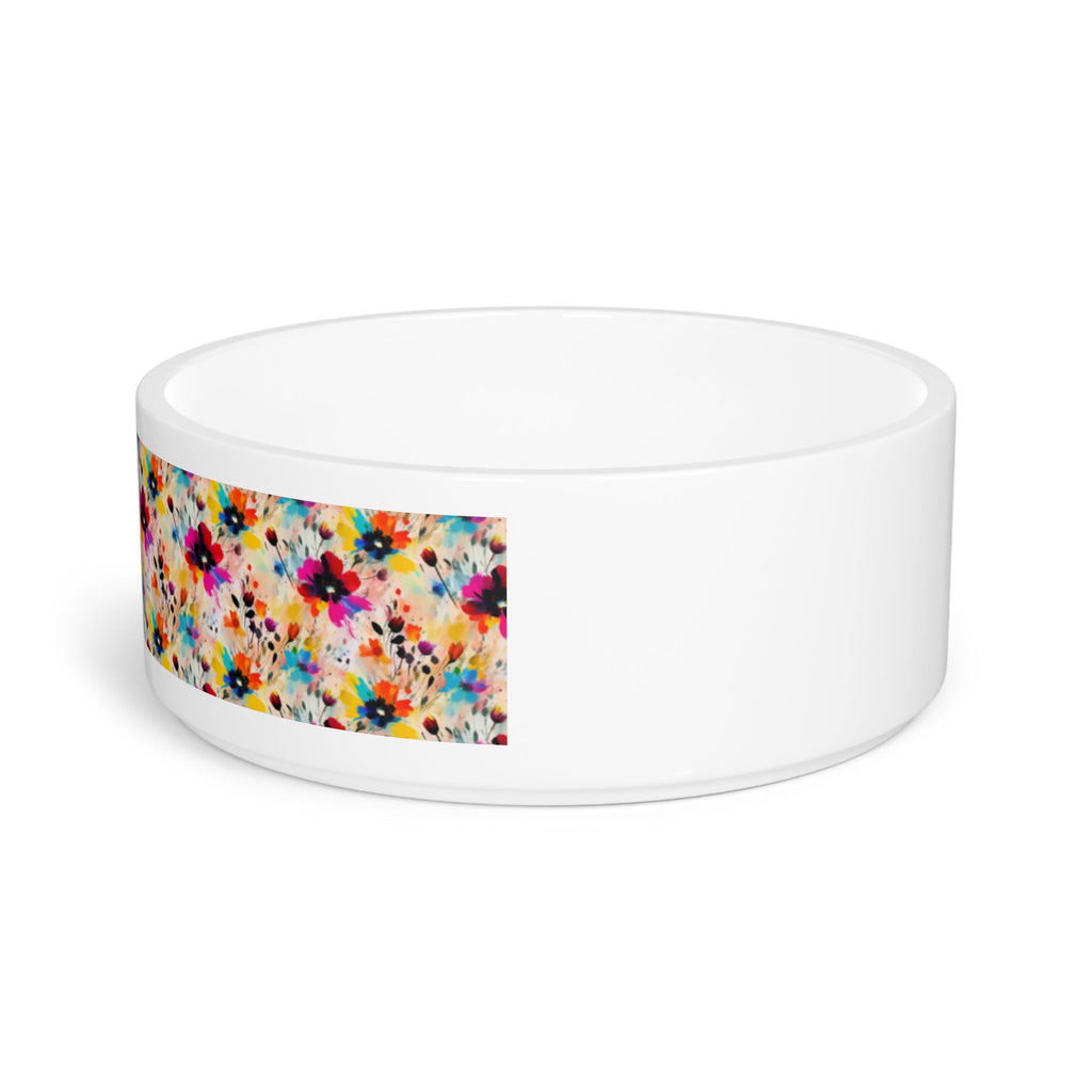 Wildflower Confetti in Watercolor Bloom - Pet Bowl