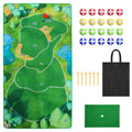 Golf Game Set Golf Game Training Mat Chipping Mat 20Pcs Sticky Golf Balls Indoor Outdoor Golf Practice Mat For Kids Party Family Gathering