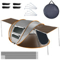 5-8 Person Pop Up Tent Automatic Setup Camping Tent Waterproof InstantÊSetup Tent with 4 Tent Poles 2 Mosquito Net Windows Carrying Bag for Hiking Cli