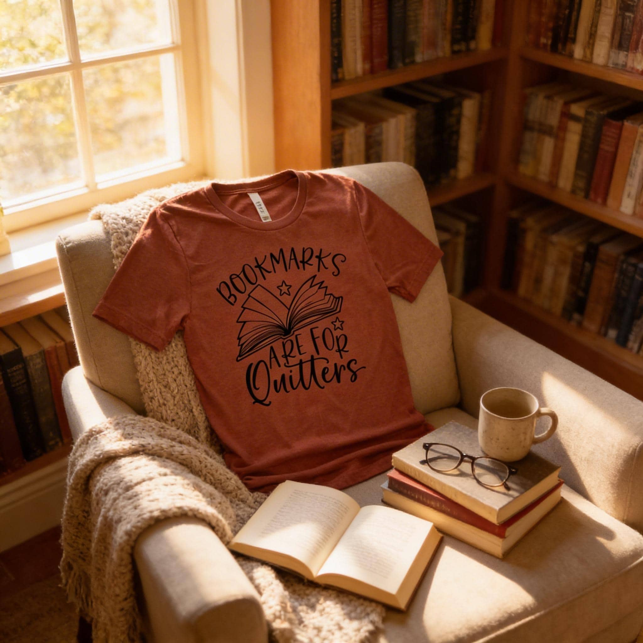 Book Lover Shirt | Funny Book | Unisex Super Soft Premium Graphic T-Shirt | Librarian Shirt | Reading Teacher Gift | Bookmarks