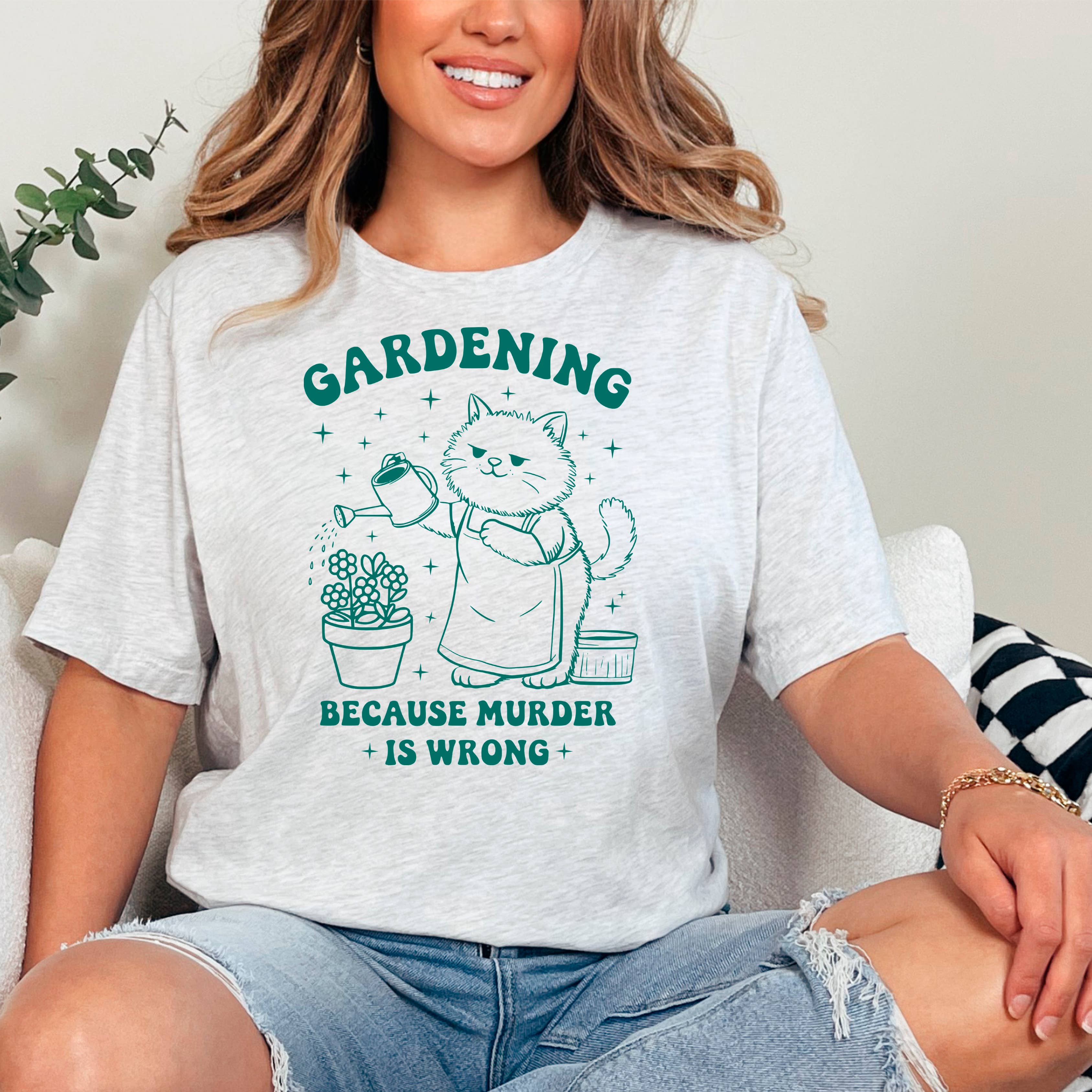 Gardening Graphic Tee for Garden Centers, Floral Plant Shops