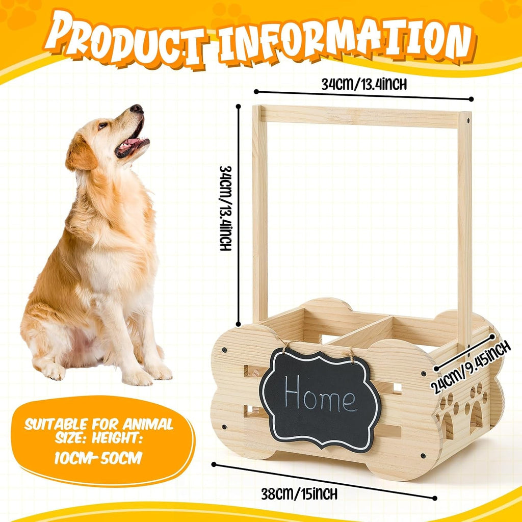 Dog Storage Organizer Wooden Closet Toy Clothes Rack Hangers 20in