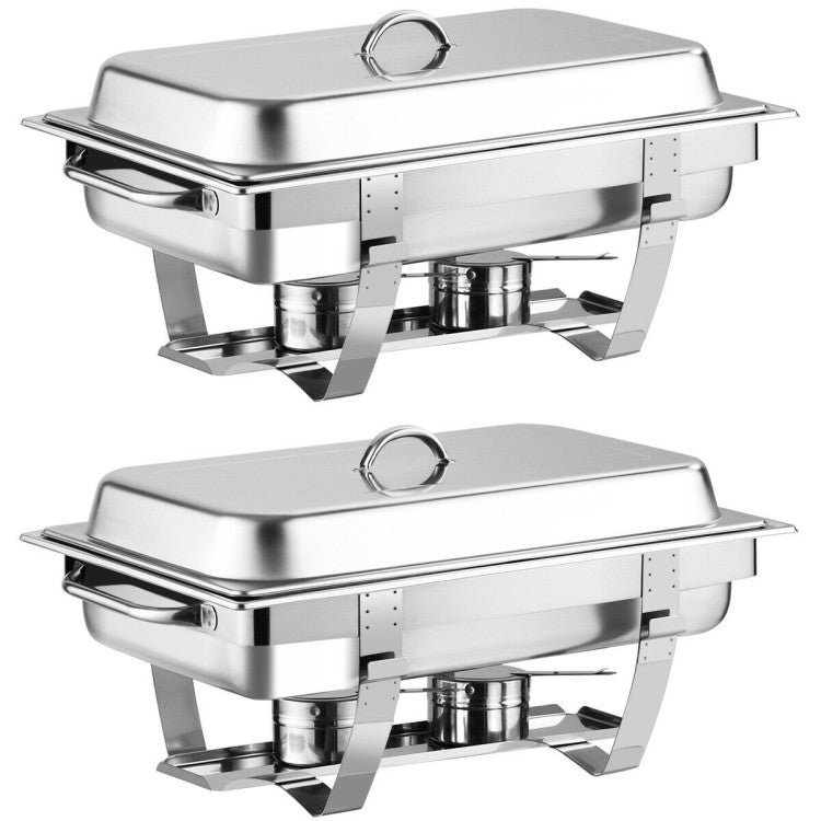 2 Packs Stainless Steel Chafing Dish