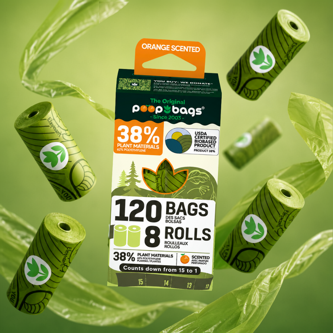 Countdown Rolls® Orange Scented Leash Roll Poop Bags