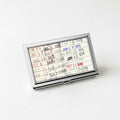 Vintage Business Card Case -  Metal Card Holder for Teachers & Readers