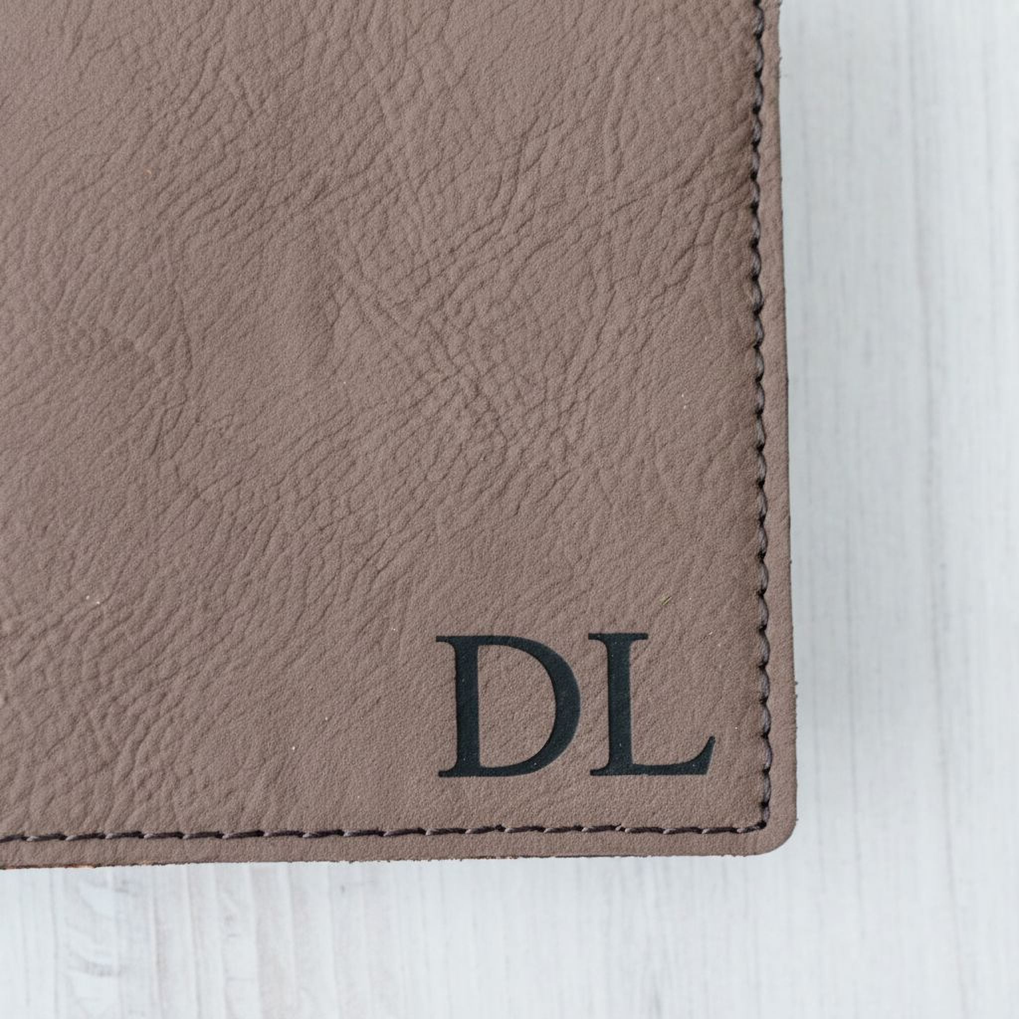 Personalized Leather Wallet - Slim Bifold Design | Custom Monogram Gift for Men