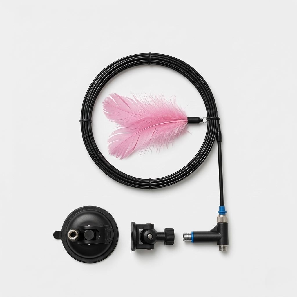 Cat Teaser Toy - Feather Wand