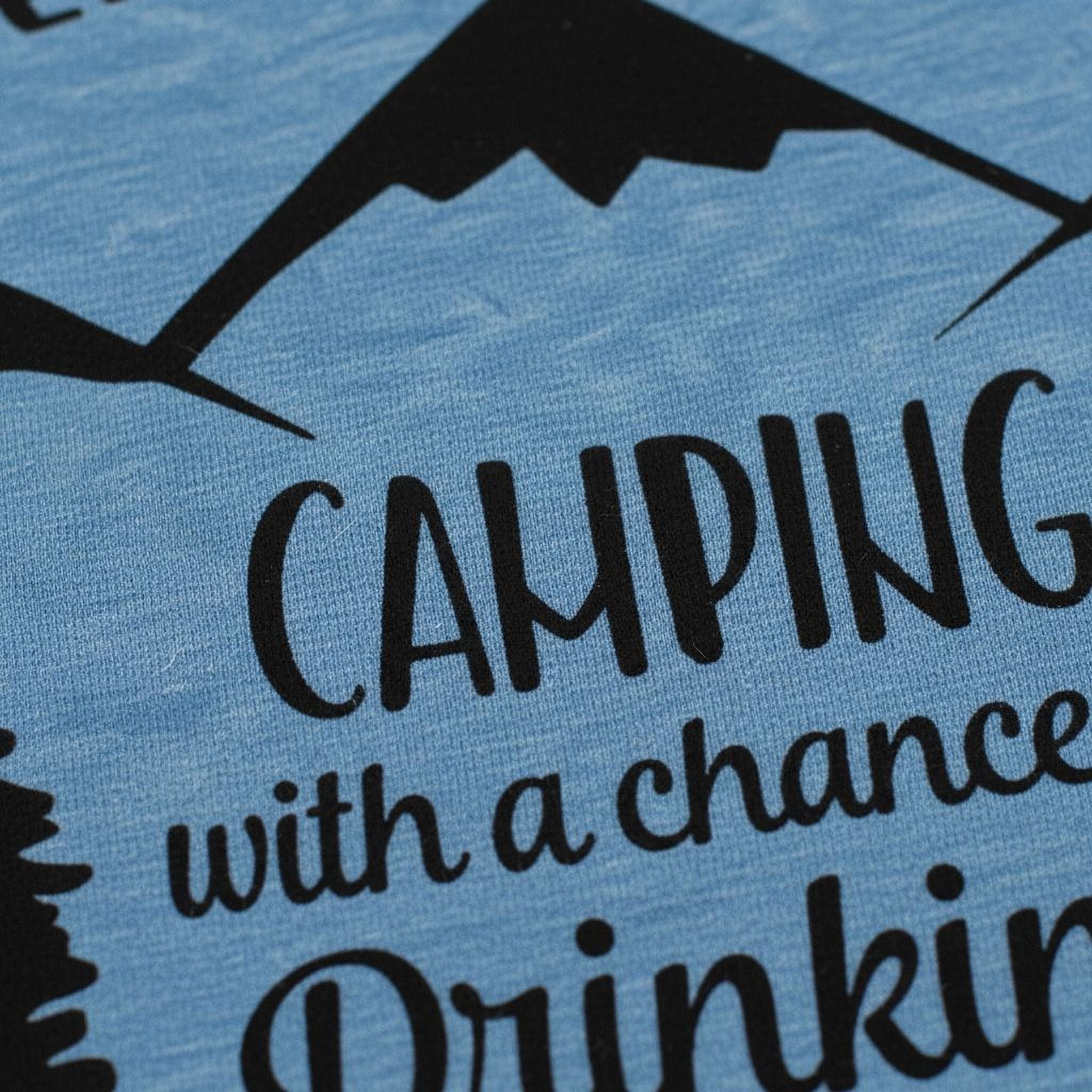 Camping Shirt Camp Beer Bottle Campfire T-shirt Weekend Forecast Camping with a Chance of Drinking