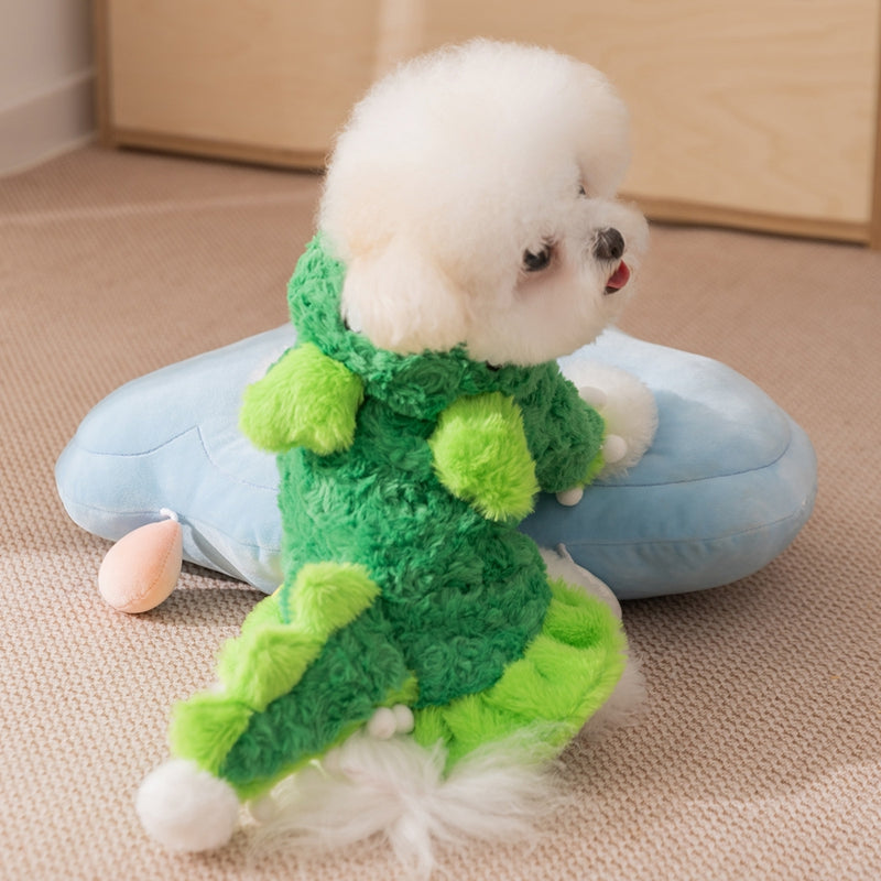 Dog Clothes, Cartoon Dinosaur Transformation Outfits, Small Bichon Frise Funny Two-legged Clothes, Autumn And Winter Pet Dog Clothes
