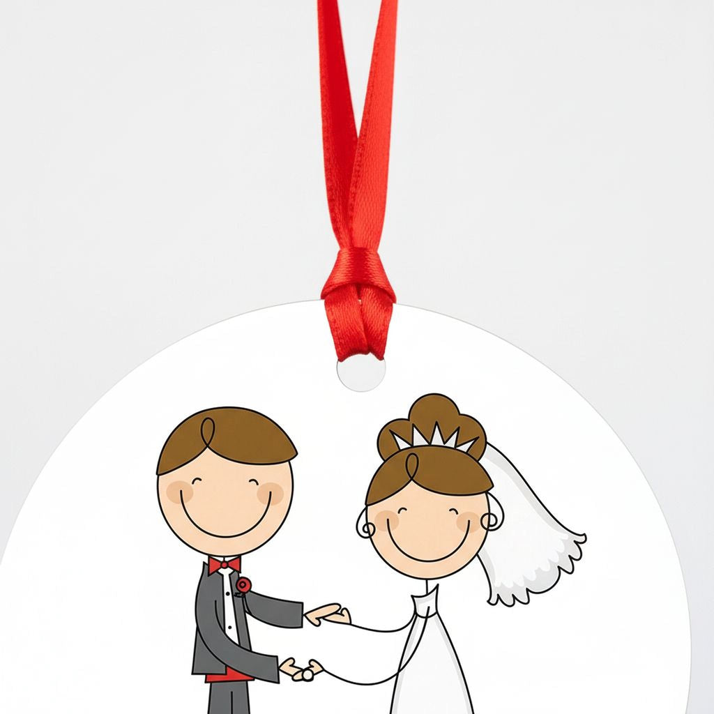 Personalized Wedding Ornament - Custom Wedding Keepsake | Newlywed Christmas Gift