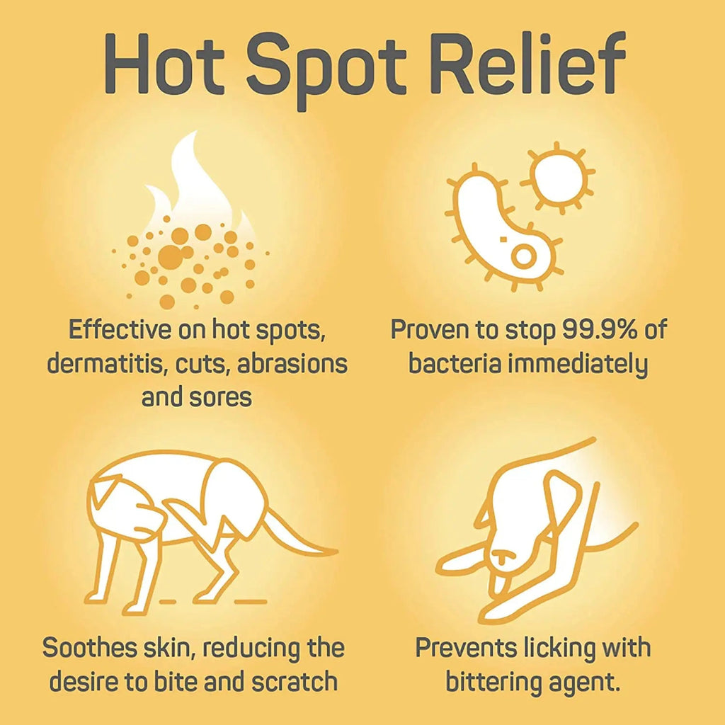 Absorbine Silver Honey Spray Gel Dogs Cats Hot Spot Wound Care Antibiotic-Free 8 oz.