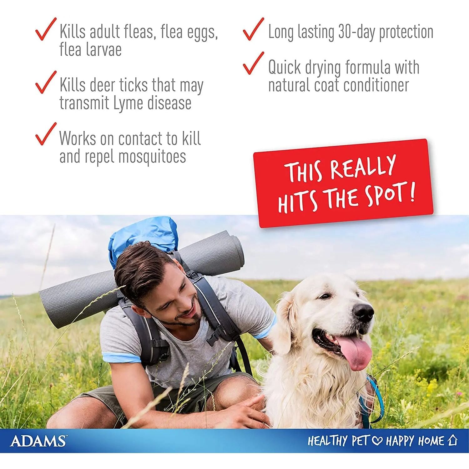 Adams Plus Flea and Tick Spot On for Small Dogs 5-14 lbs.