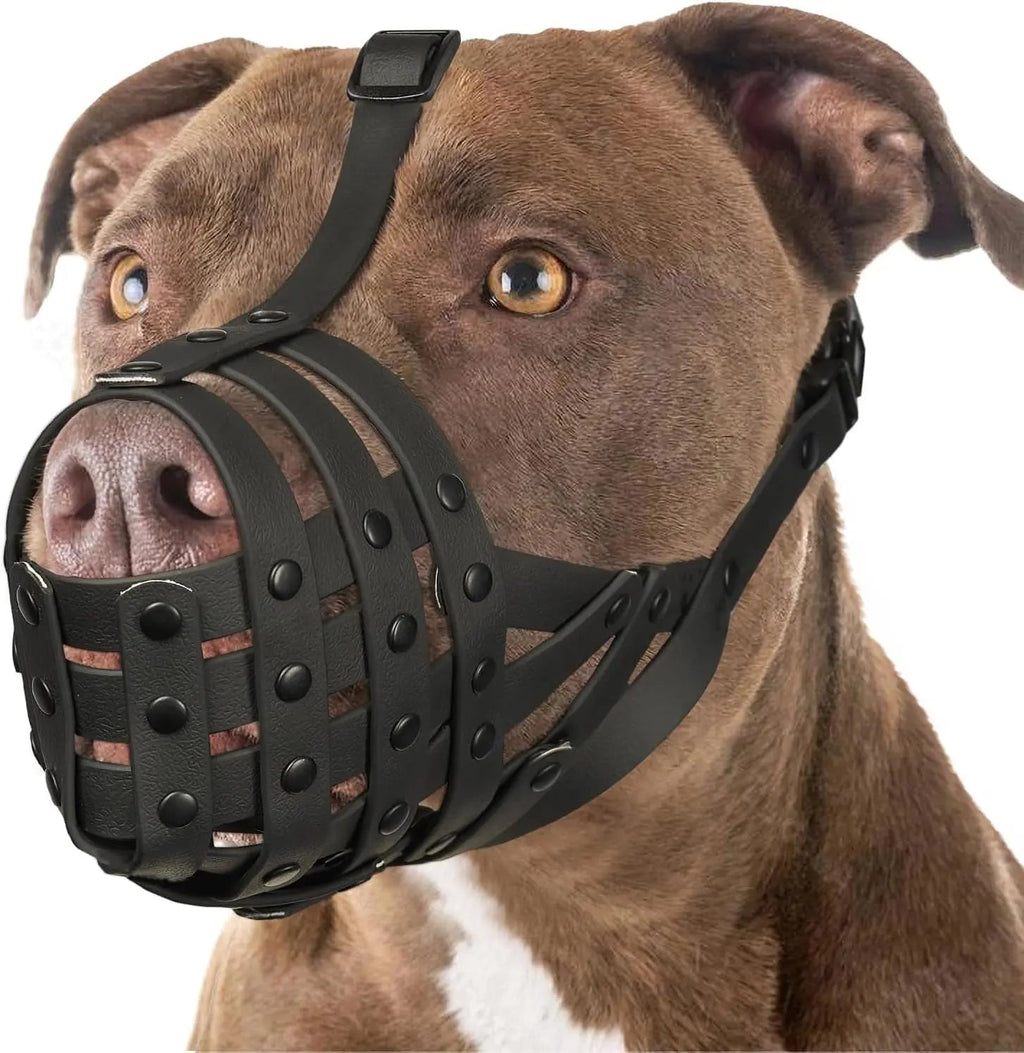 Lightweight Basket Dog Muzzle – Adjustable, Breathable