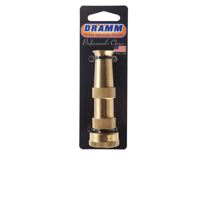 Dramm Heavy Duty Brass Adjustable Hose Nozzle