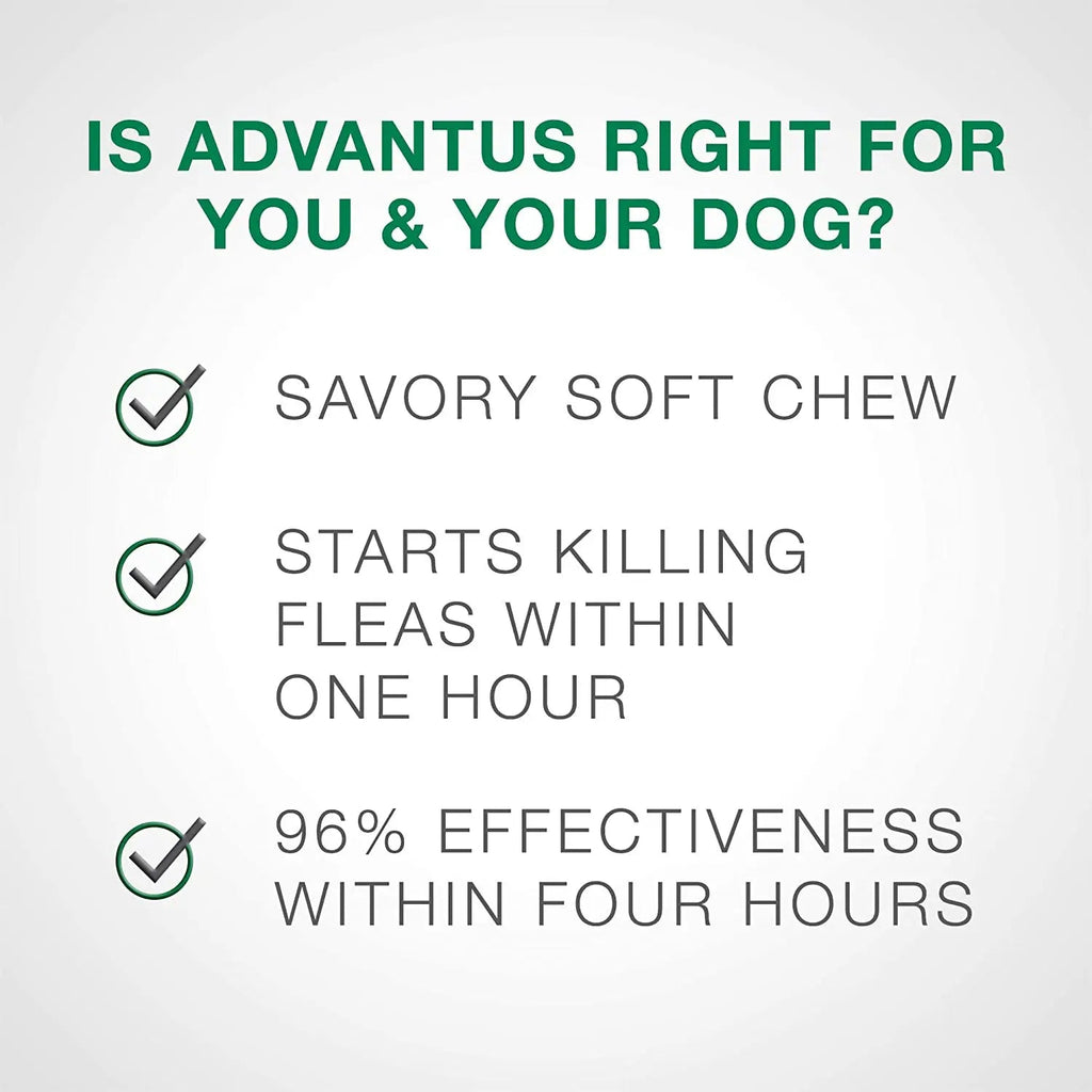 Advantus Flea Soft Chews for Small Dogs 4-22 lbs. 30 Count