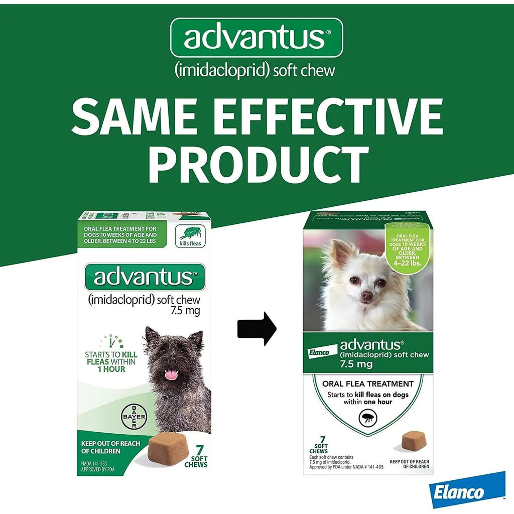 Advantus Flea Soft Chews for Small Dogs 4-22 lbs. 30 Count