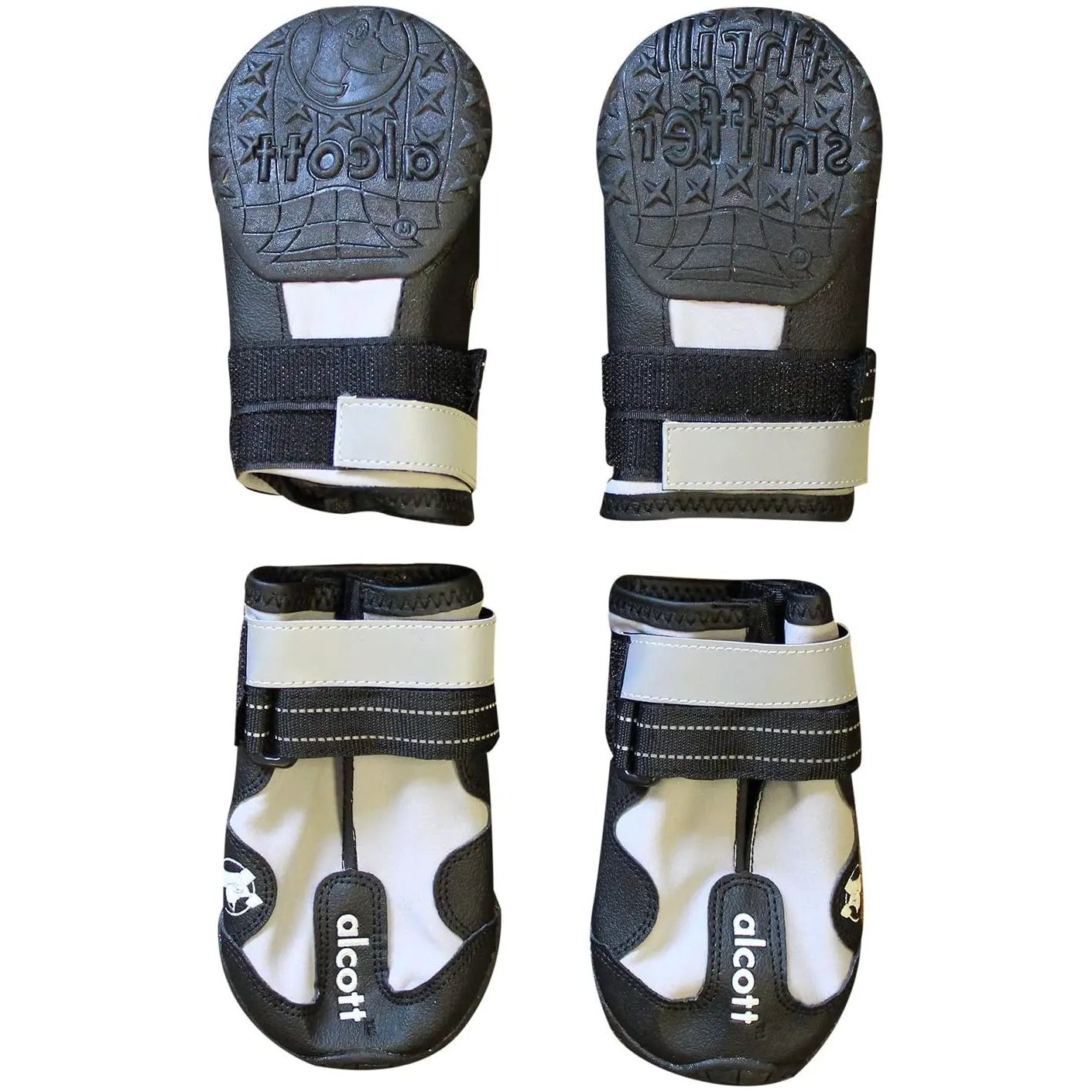 Alcott Explorer Adventure Dog Boots, Grey& Black Medium