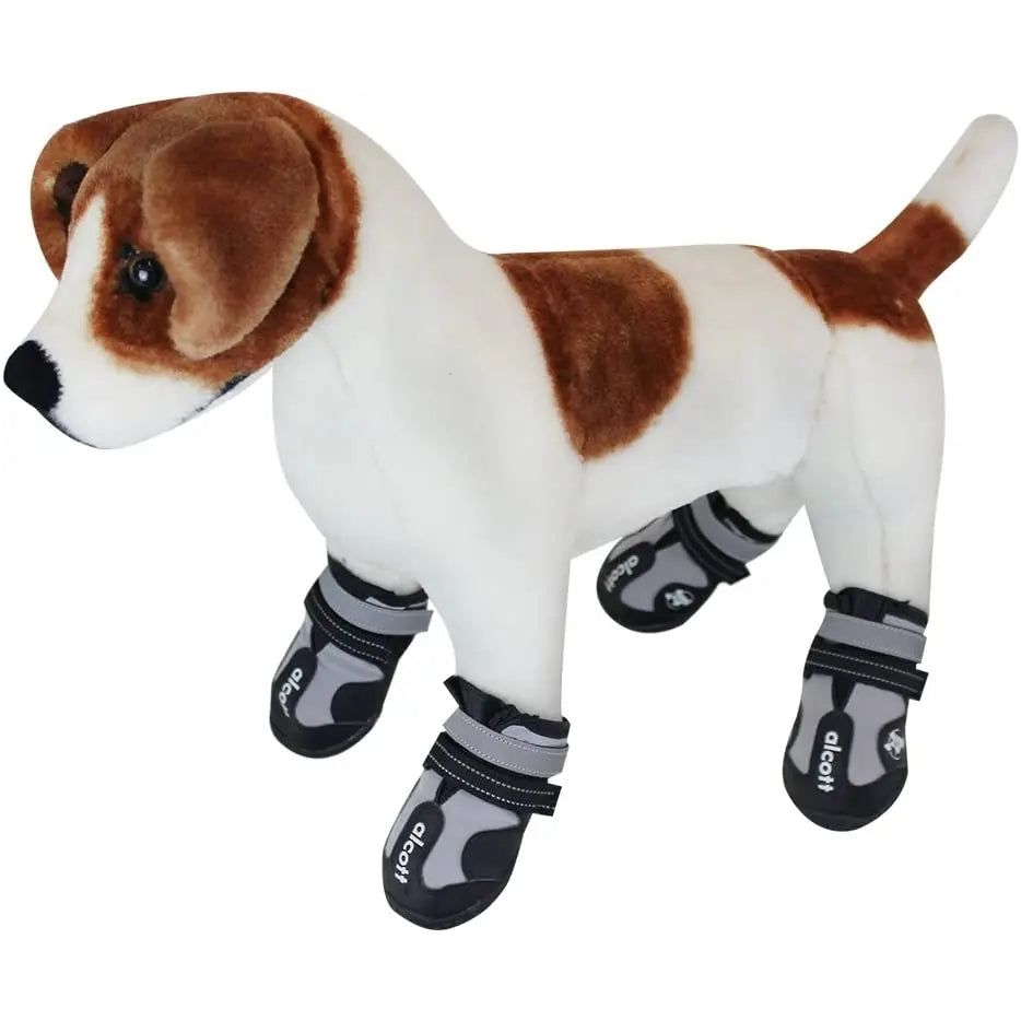 Alcott Explorer Adventure Dog Boots, Grey& Black Medium