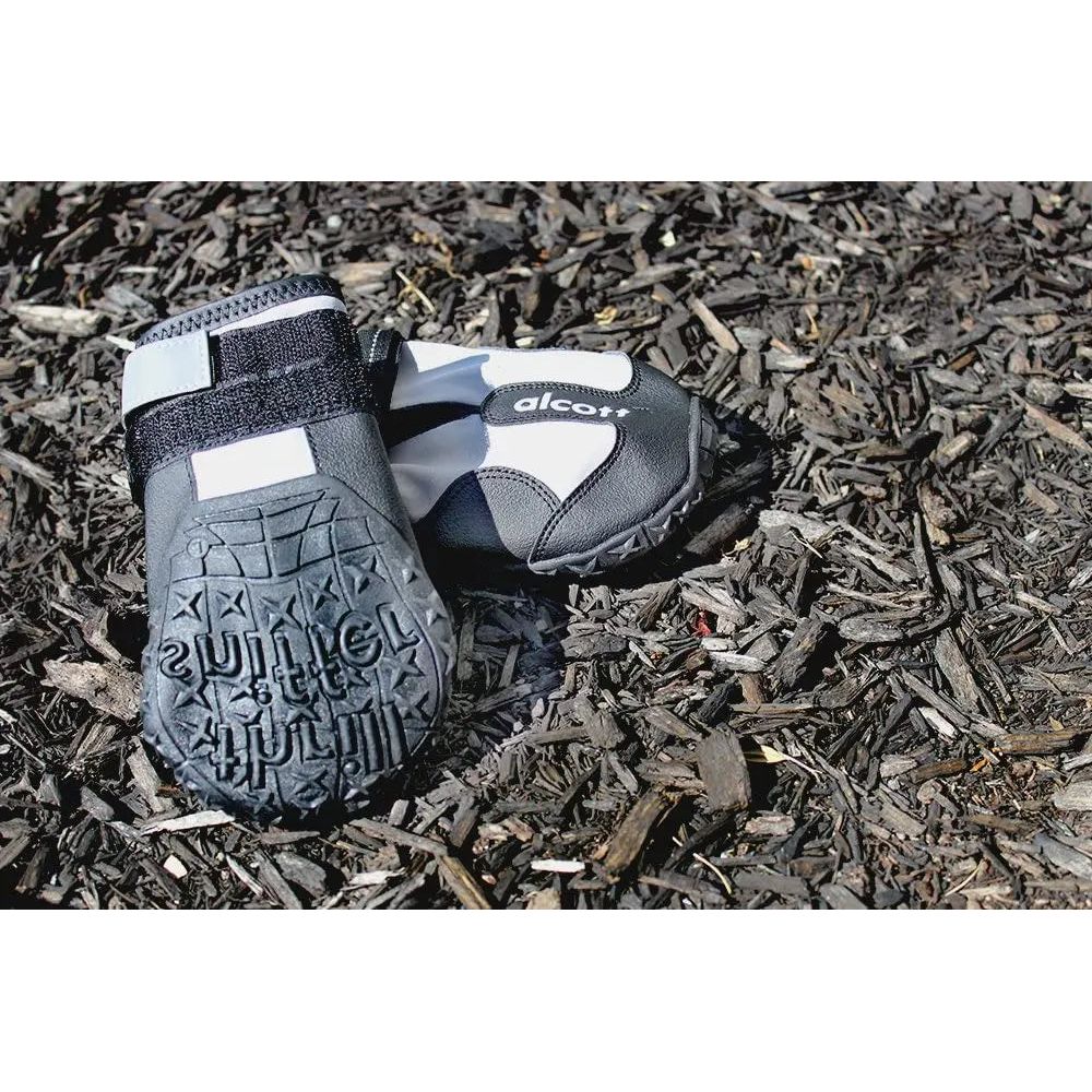 Alcott Explorer Adventure Dog Boots, Grey& Black Medium