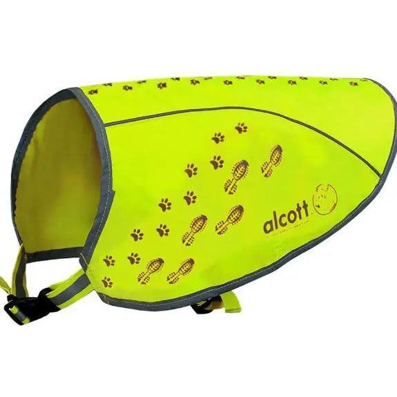 Alcott Visibility Dog Vest with Reflective Trim, Medium Neon Yellow