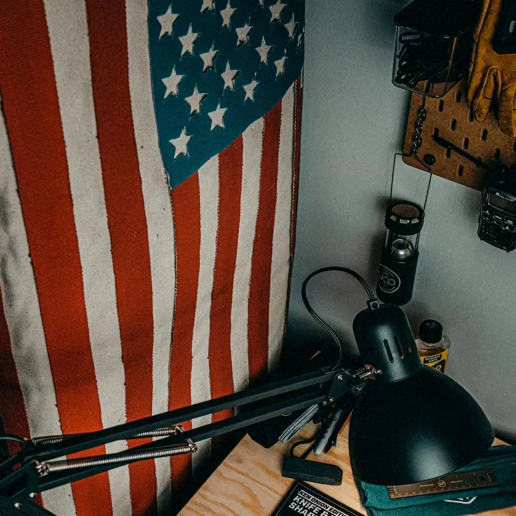 American Flag - Fire Hose & Arid Border