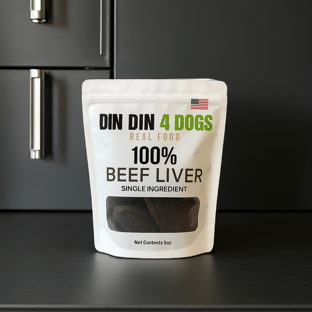 Beef Liver Dog Treats, 5 Ounce Bag, Single Ingredient, High Protein