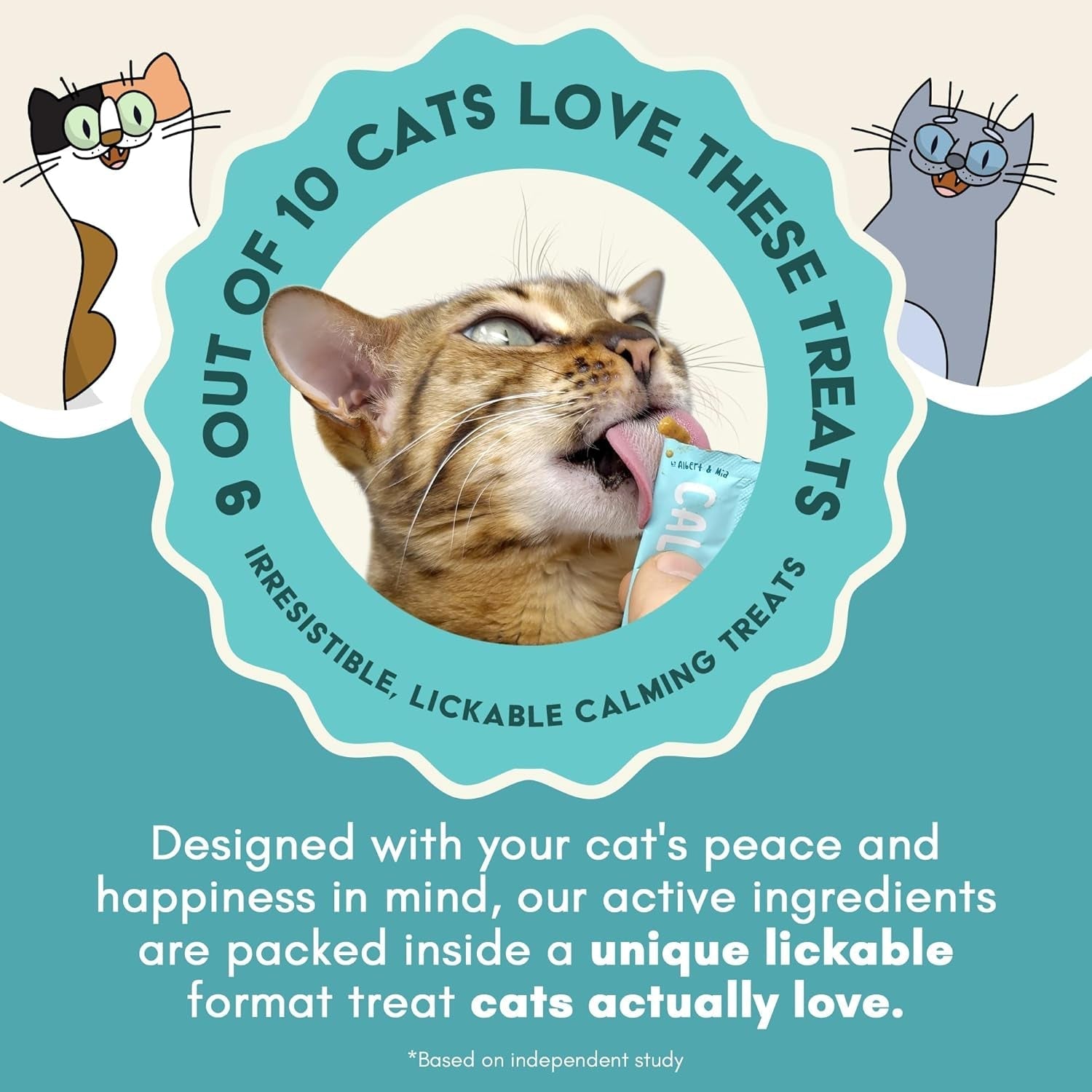 Cat Calming Treats Lickable Anxiety Relief Chicken Vet Recommended 20 Pack