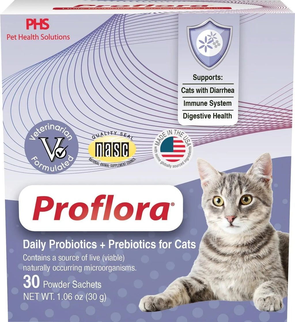 Cat Probiotics Digestive Gut Health Immune Support Powder 30 Packets