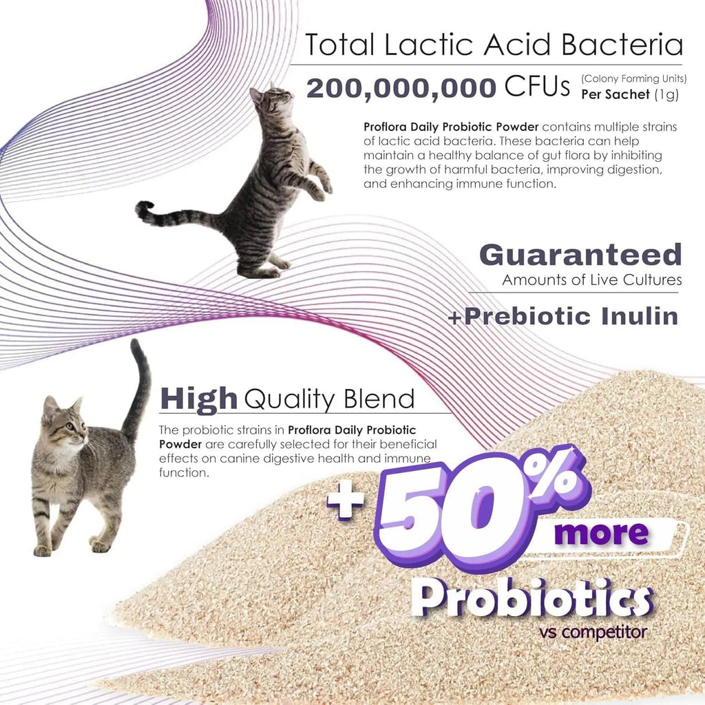 Cat Probiotics Digestive Gut Health Immune Support Powder 30 Packets