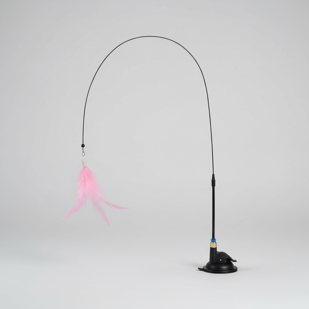 Cat Teaser Toy - Feather Wand