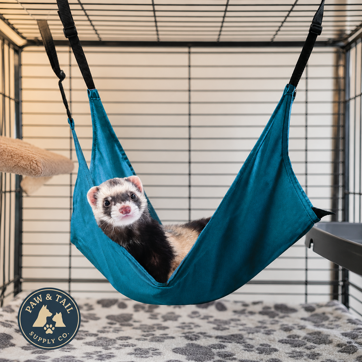 Marshall Leisure Lounge Ferret Cage Hammock Holds 3 Ferrets Green