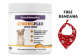 PiccardNaturePets StrongFlex Hemp Joint Support Dogs 60ct + FREE Bandana