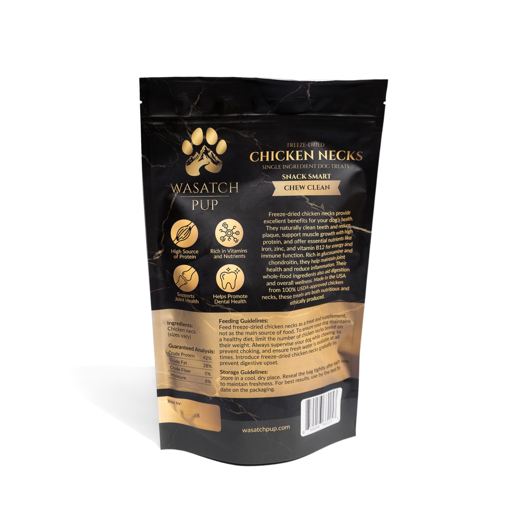 Freeze-Dried Chicken Neck Dog Treats