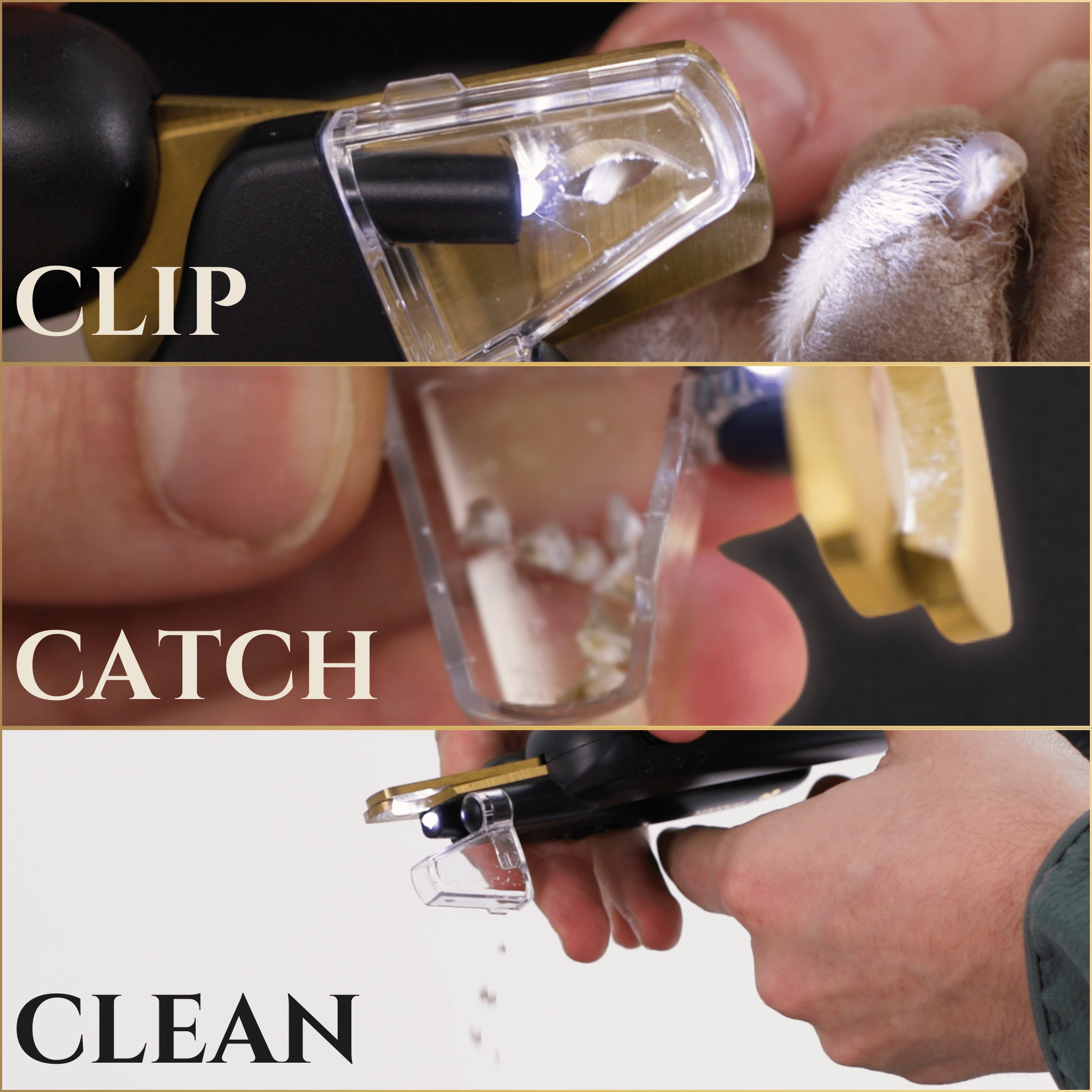 3-in-1 LED Light Dog Nail Clippers